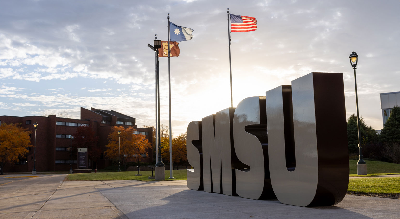 The new Welcome Walkway at SMSU