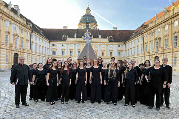smsu choir in Austria with Dr. Kingsbury