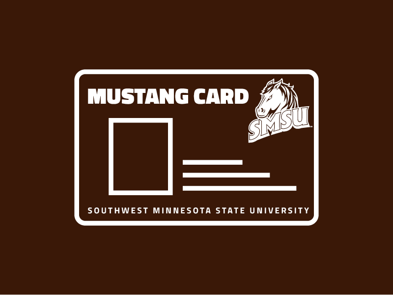 Angled view of the mustang card