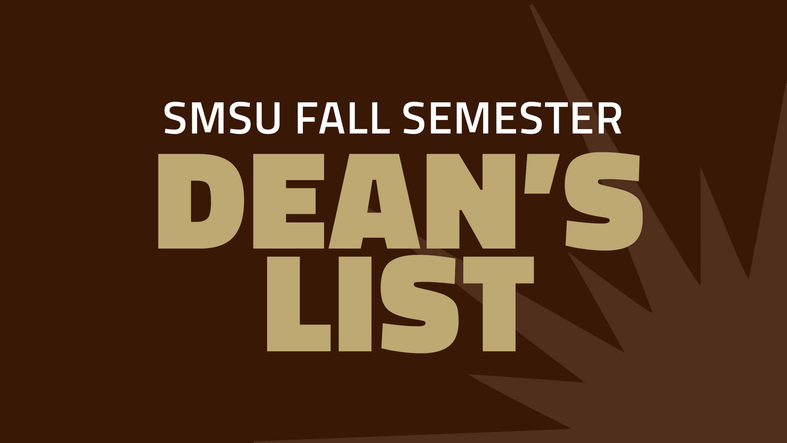 SMSU Fall 2024 Dean's List 