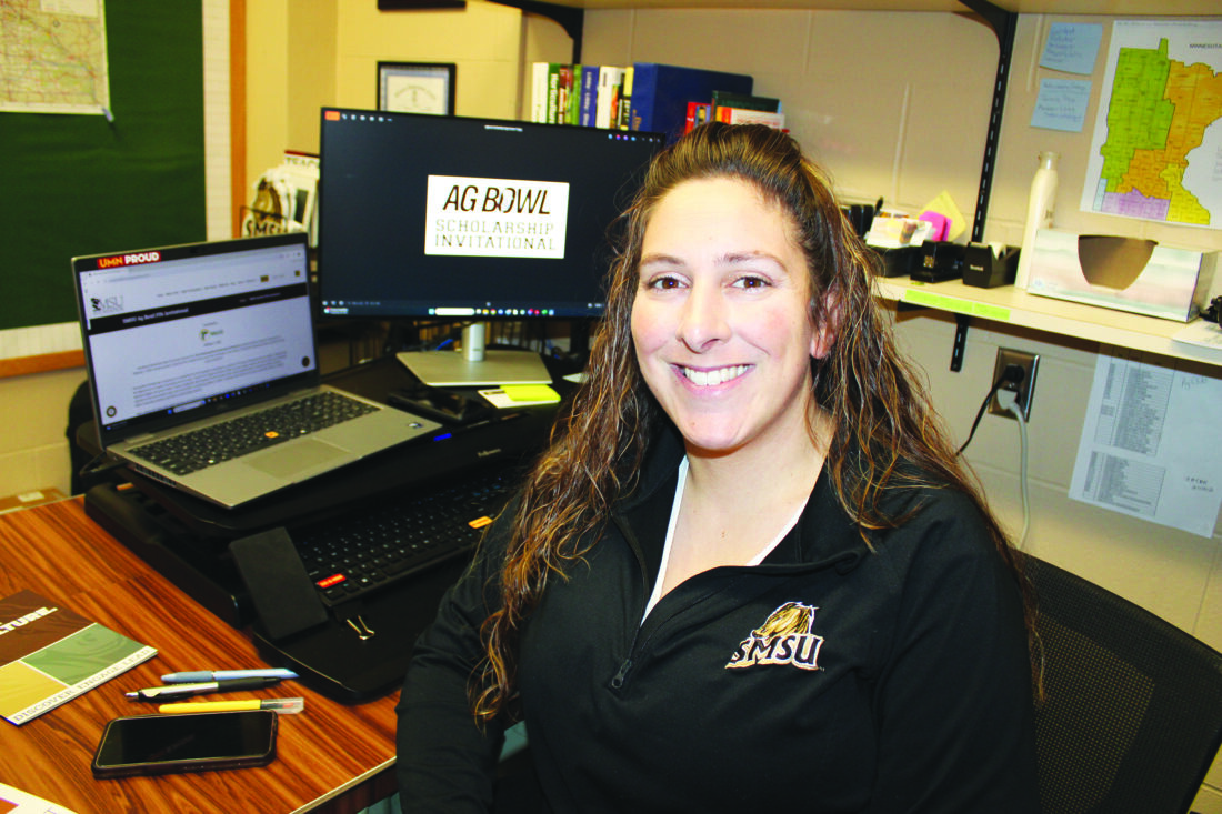 Sarah Lee, Director of Agriculture and Business Recruitment/Outreach Coordinator at Southwest Minnesota State University. Photo by Jim Tate, courtesy of the Marshall Independent.